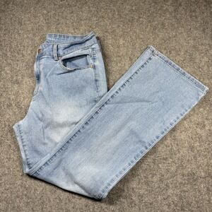 No Boundaries NO BO Jeans Womens 10/12 Juniors Denim Light Wash Flare Distressed